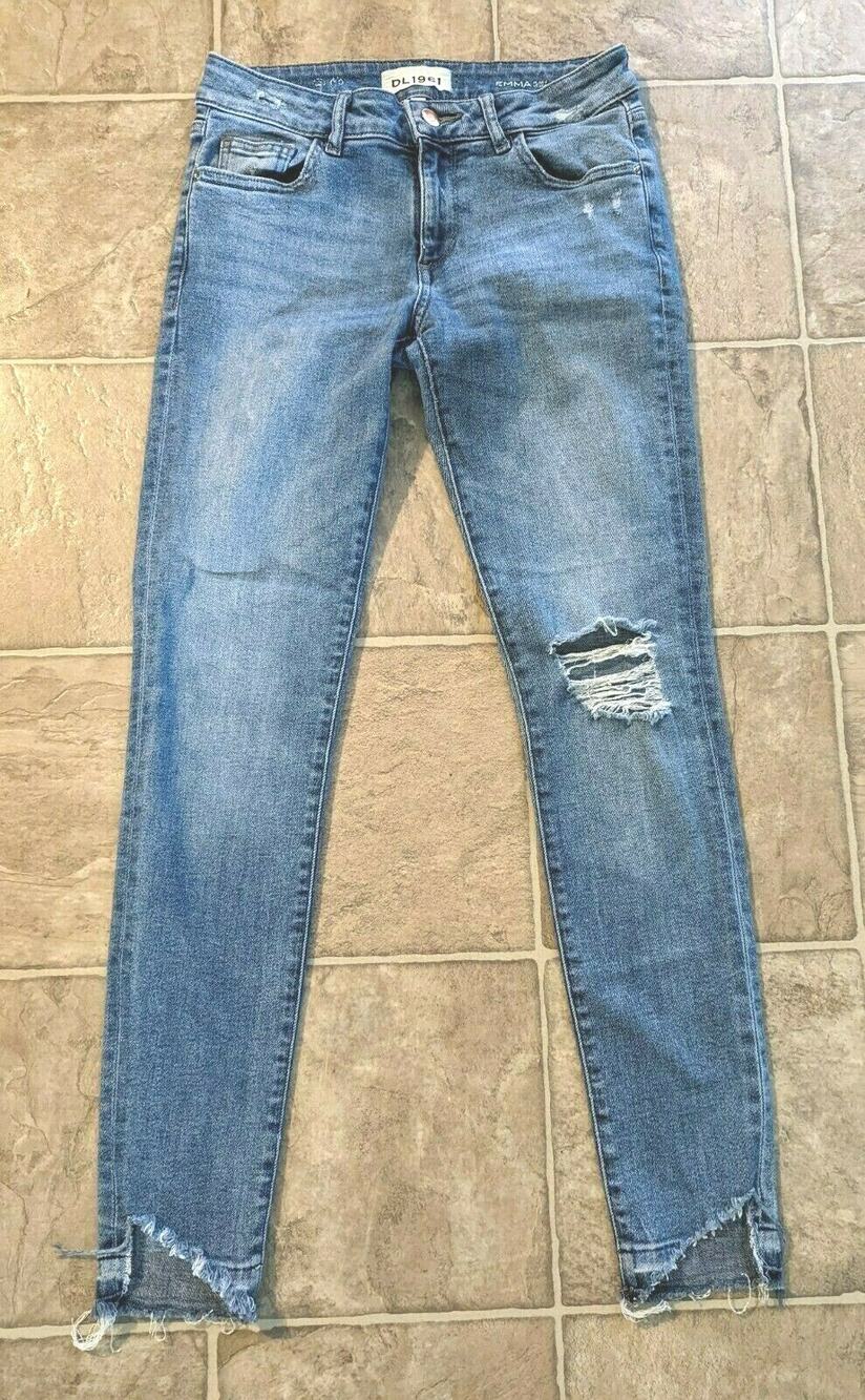 DL1961 sz 26 Emma Power Legging Jeans distressed slim 2745